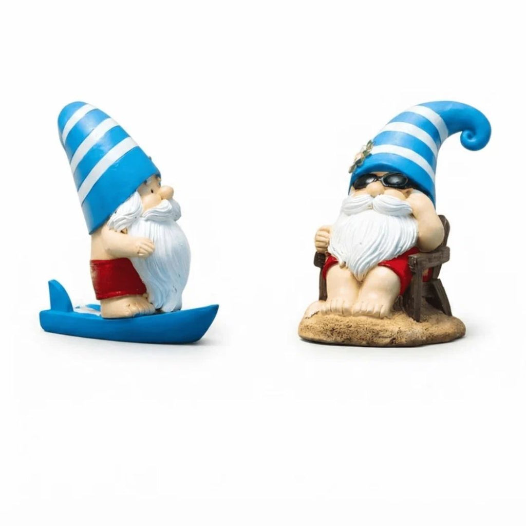 Beach Gnomes Garden Statue