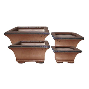 Northcote Pottery Izumi Bonsai Square Pot [sz:small Clr:copper]