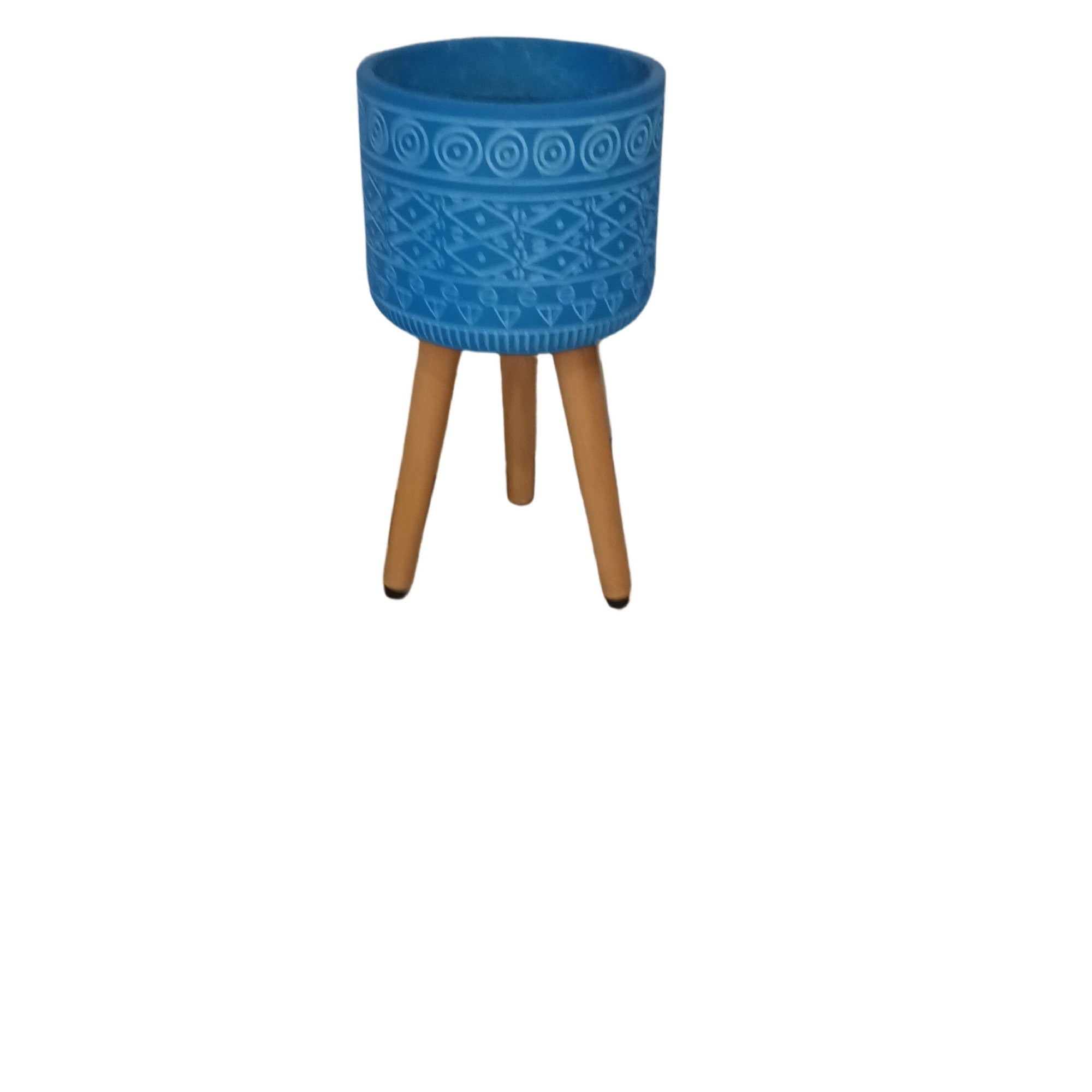 Fay Cylinder Pot Stand Blue Small