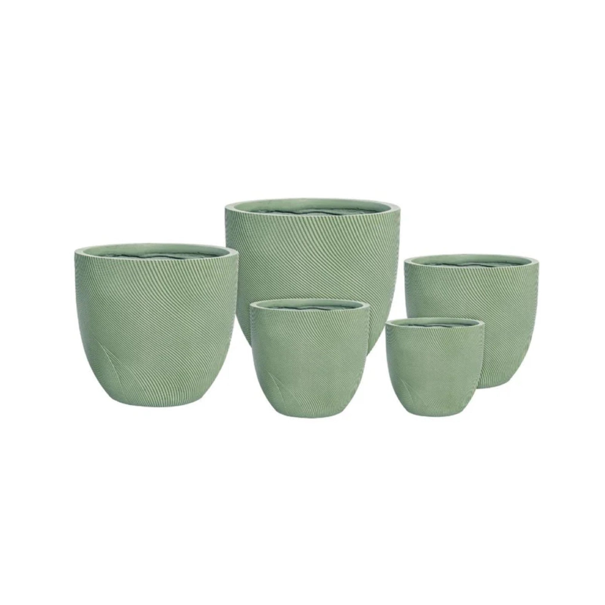 Northcote Pottery Helix Egg Pot [sz:30x28cm Clr:green]