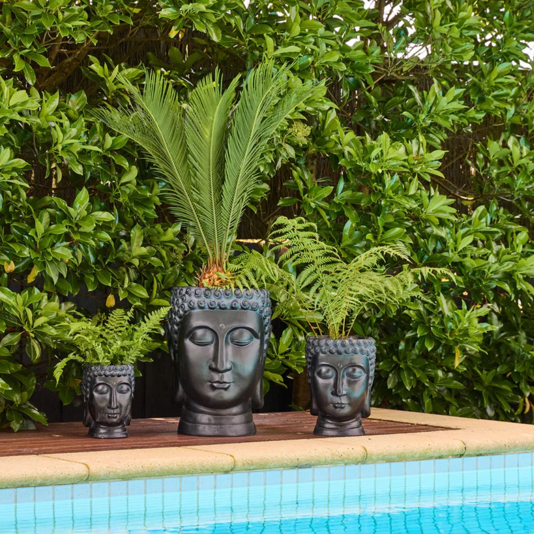 Northcote Pottery Balinese Planter Black [sz:small Clr:black]