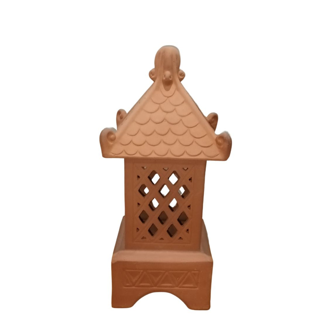 Lantern Square Terracotta 43cm 