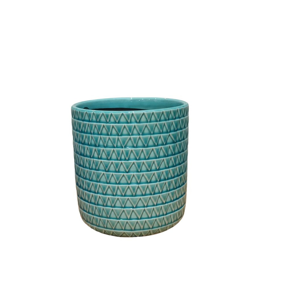 Northcote Pottery Laila Cylinder Aqua Small 15x16cm