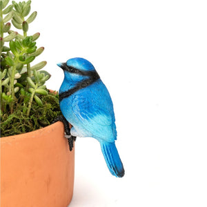 Blue Bird Pot Sitter