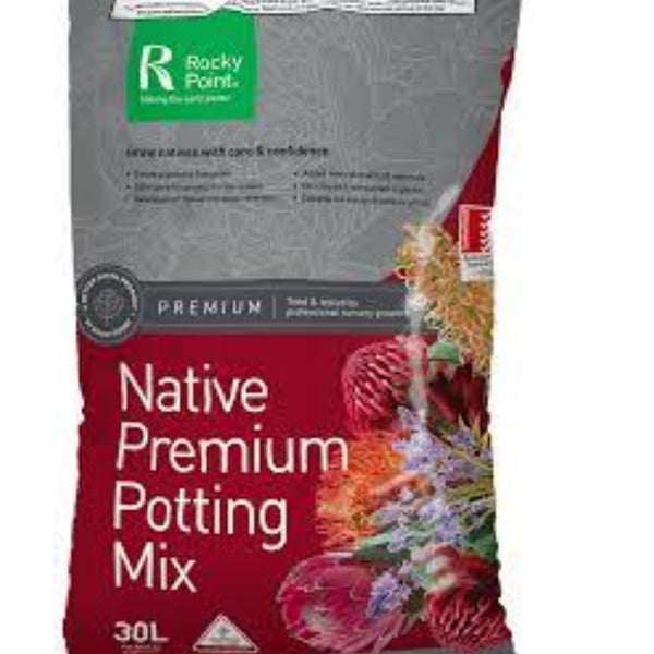 native potting mix Rocky Point Native Premium Potting Mix 30lt – Lumpys Nursery & Landscape  Yard