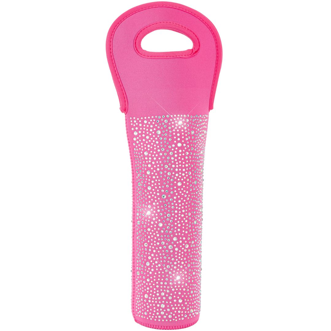 Diamonte Bottle Bag - Pink