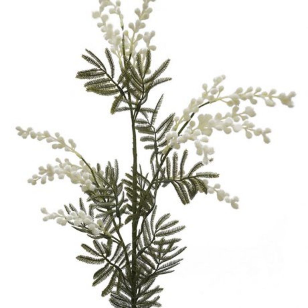 Windragon Mimosa Spray White 88cm