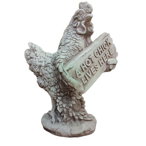 Hot Chick Lives Here Statue
