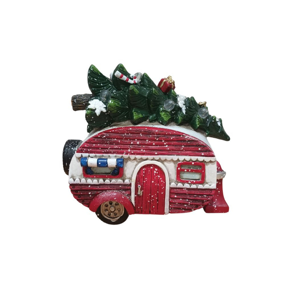 Led Caravan With Xmas Tree 