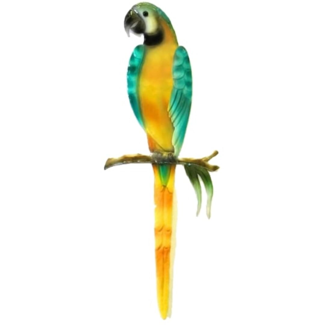 Yellow Macaw Wall Art 20x3x50cm 
