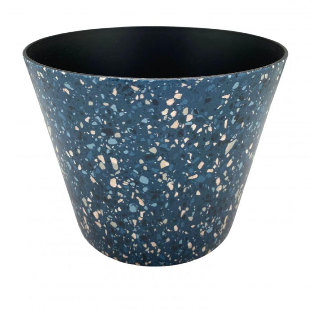 Terrazzo Pot Plastic Blue