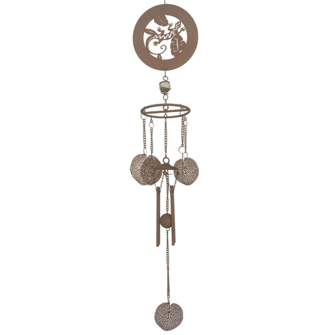 Gecko Windchime - Rust - 90x13cm 