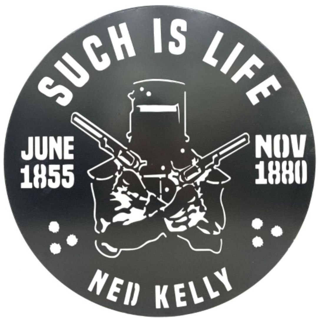 Ned Kelly With Pistols Wall Art 51.5x3.5x53cm 
