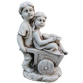 Boy & Girl With Cart 35x21x53cm 
