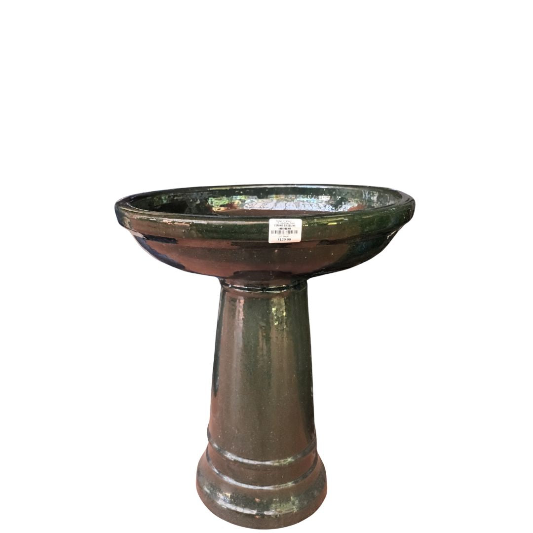 Ceramic Bird Baths - 4 Assorted Colours 46x60cm