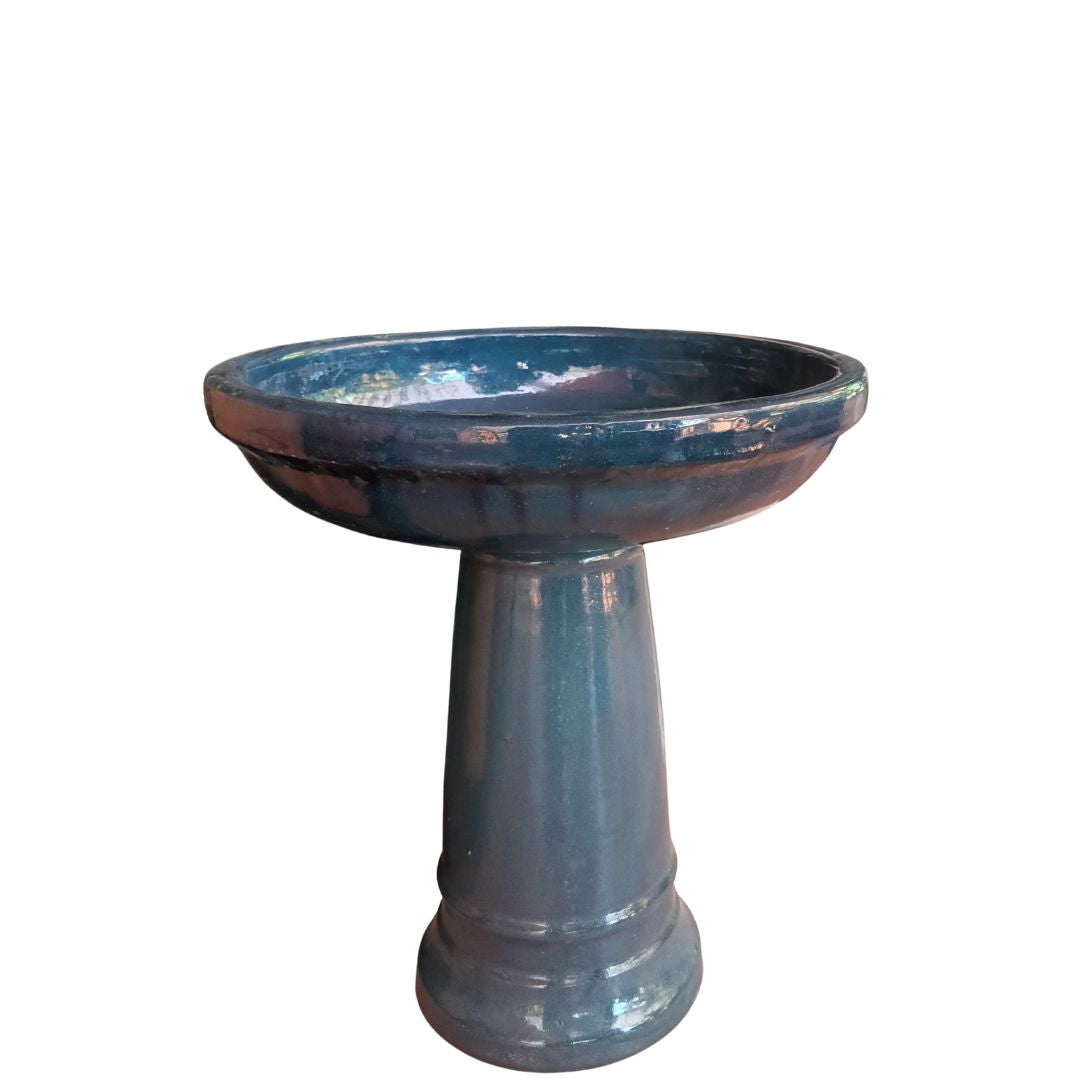 Ceramic Bird Baths - 4 Assorted Colours 46x60cm