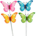 Stake Butterfly Bella - 4 Assorted Colours 19x14cm