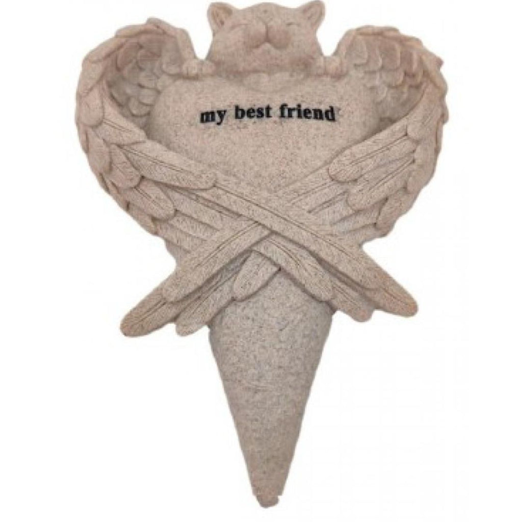 Cat Plaque Stake My Best Friend 215x150x45mm