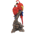 Duo Parrots 20.5x21.5x46.5cm