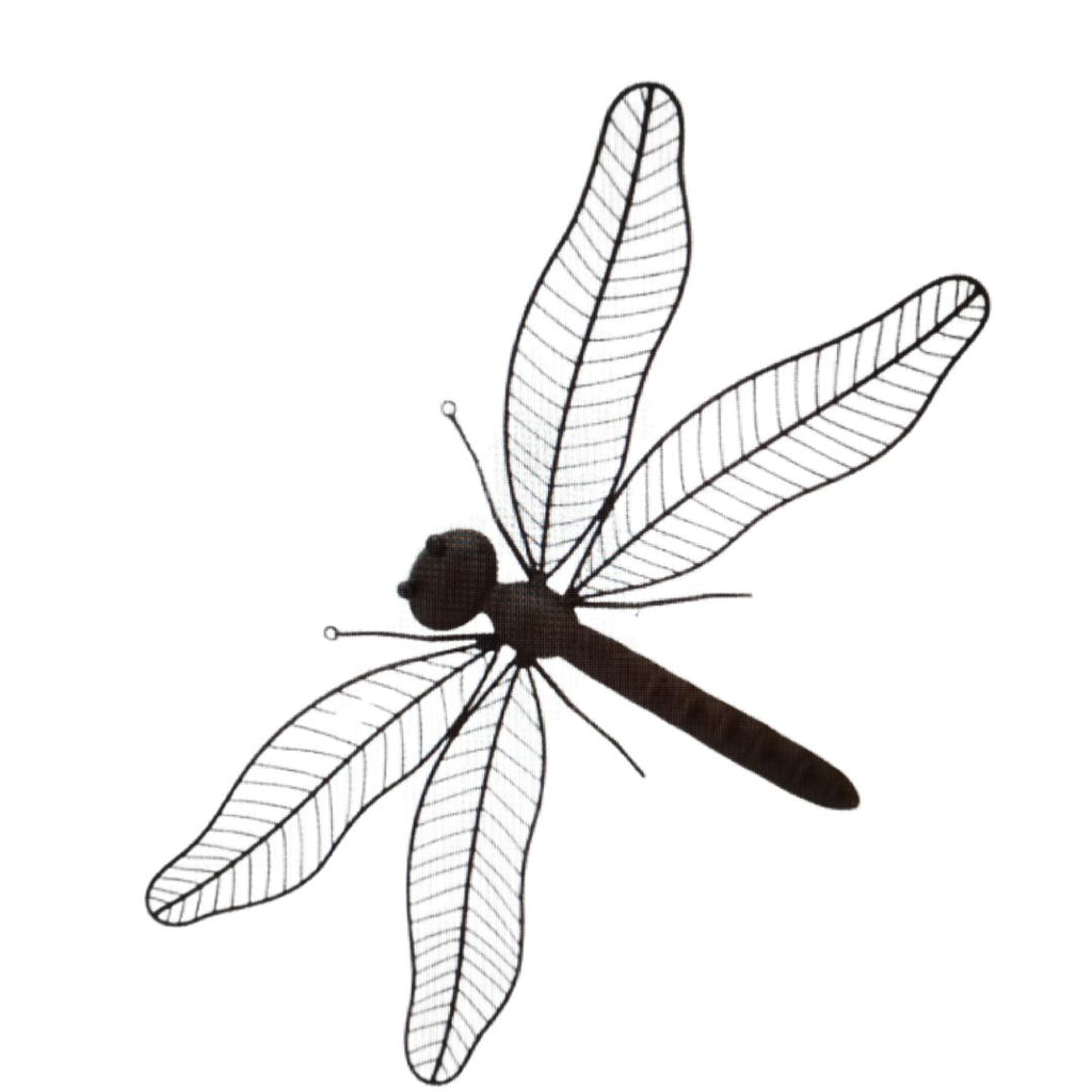 Dragonfly Wall Art Rustic 570x340x50mm
