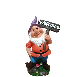 Welcome Gnome 21.5 X 11.50x 30cm
