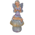 Fairy Sitting On Mushroom - 15x16.5x31.5cm 