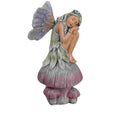 Fairy Snoozing On Mushroom - 16.5x14.5x31.5cm 
