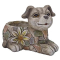 Flower Power Doggy Planter - 17.5x12.3x12.5cm