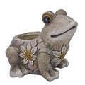Flower Power Frog Planter - 15x14x13cm