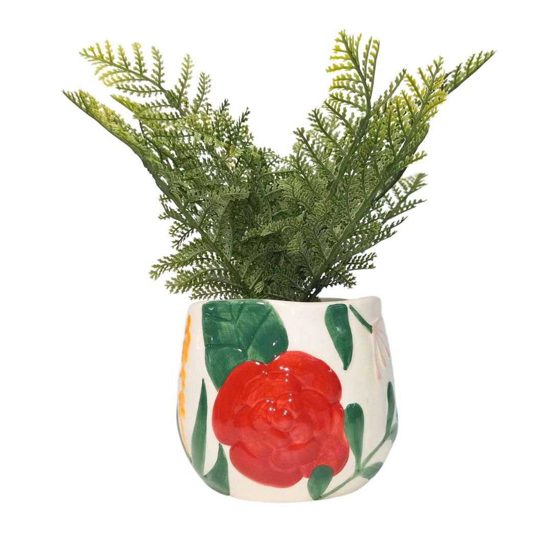 Urban Products Dahlia Floral Planter Colourful 11cm