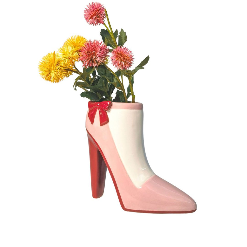 Urban Products High Heel Vase Pink And Red 16cm
