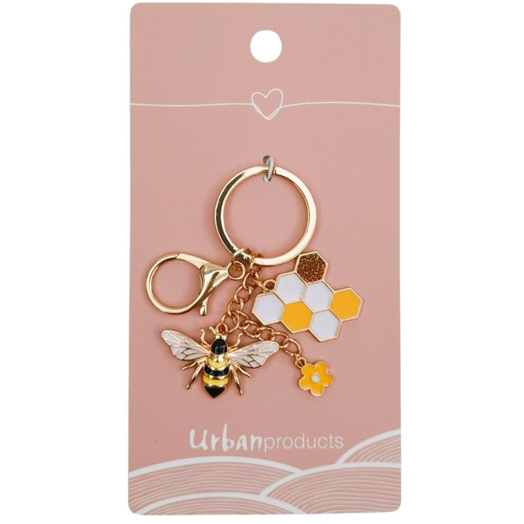 Urban Products Bee Keyring Yellow 12cm