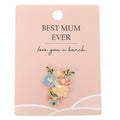 Urban Products Best Mum Memento Pin Blue 2cm