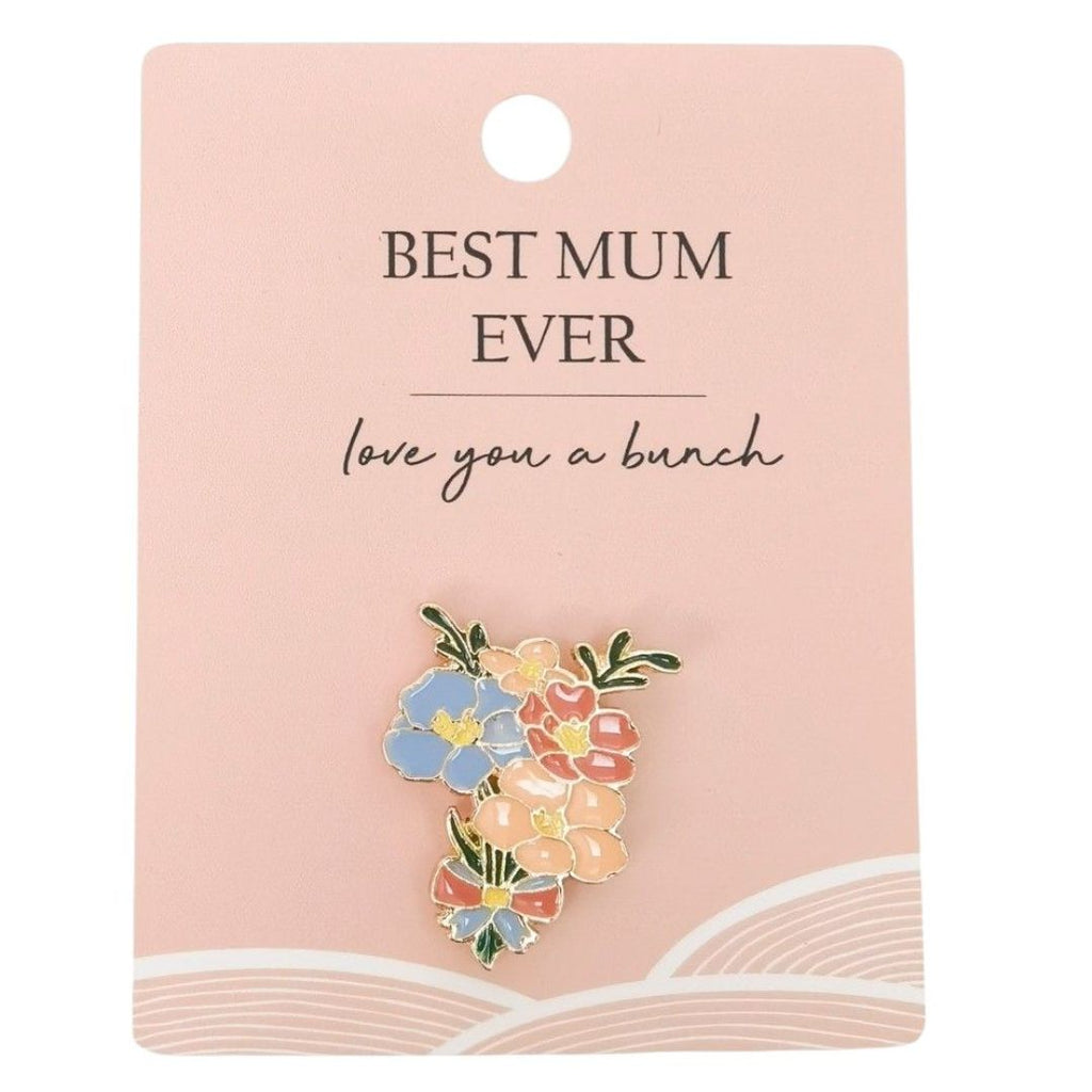 Urban Products Best Mum Memento Pin Blue 2cm