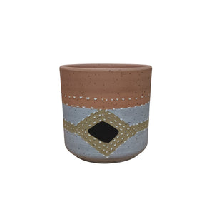 Urban Products Freya Tribal Planter Multicoloured Medium 14cm