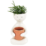 Load image into Gallery viewer, Person Holding A Pot Planter Rose Med 20cm
