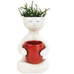 Load image into Gallery viewer, Person Holding A Pot Planter Berry Med 20cm
