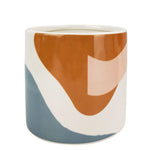 Load image into Gallery viewer, Urban Products Elena Abstract Planter Pink &amp; Blue Medium 16cm
