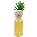 Load image into Gallery viewer, Grandma Tall Planter Yellow 18cm
