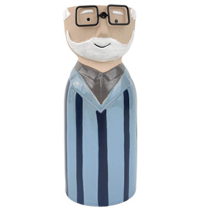 Grandpa Tall Planter Blue 18cm