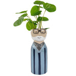 Load image into Gallery viewer, Grandpa Tall Planter Blue 18cm
