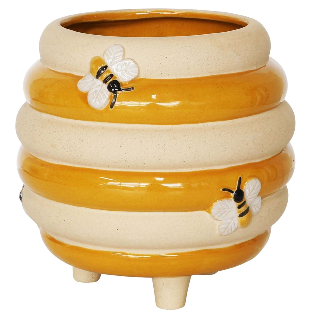 Beehive Planter Honeycomb/sand 15cm