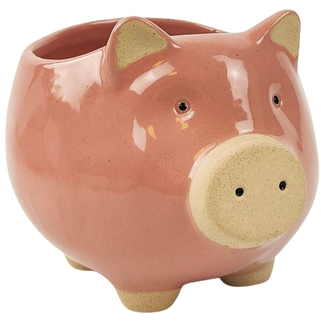 Pig Planter Pink Medium 11cm