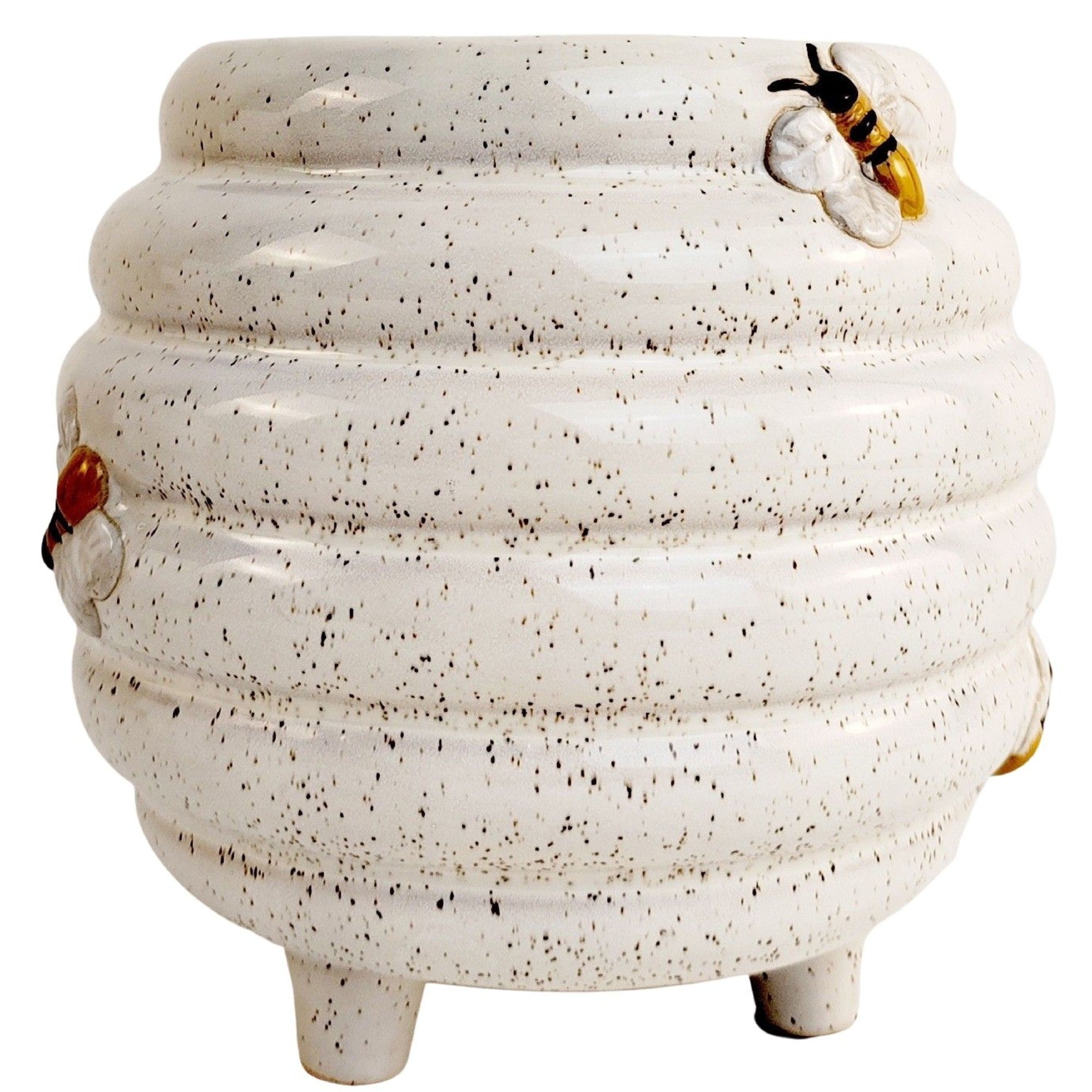 Beehive Planter White/sand 15cm