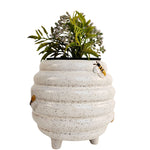 Load image into Gallery viewer, Beehive Planter White/sand 15cm
