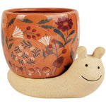 Load image into Gallery viewer, Urban Products Snail With Flowers Planter Pink/sand 11cm
