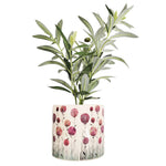 Load image into Gallery viewer, Pink Flower Planter Pink/natural 14cm
