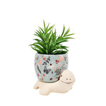 Load image into Gallery viewer, Urban Products Turtle Medium Planter Sage/sand 16cm
