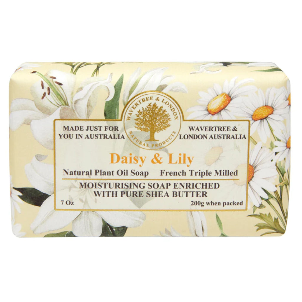 Wavertree & London Daisy & Lily Soap Bar 200g