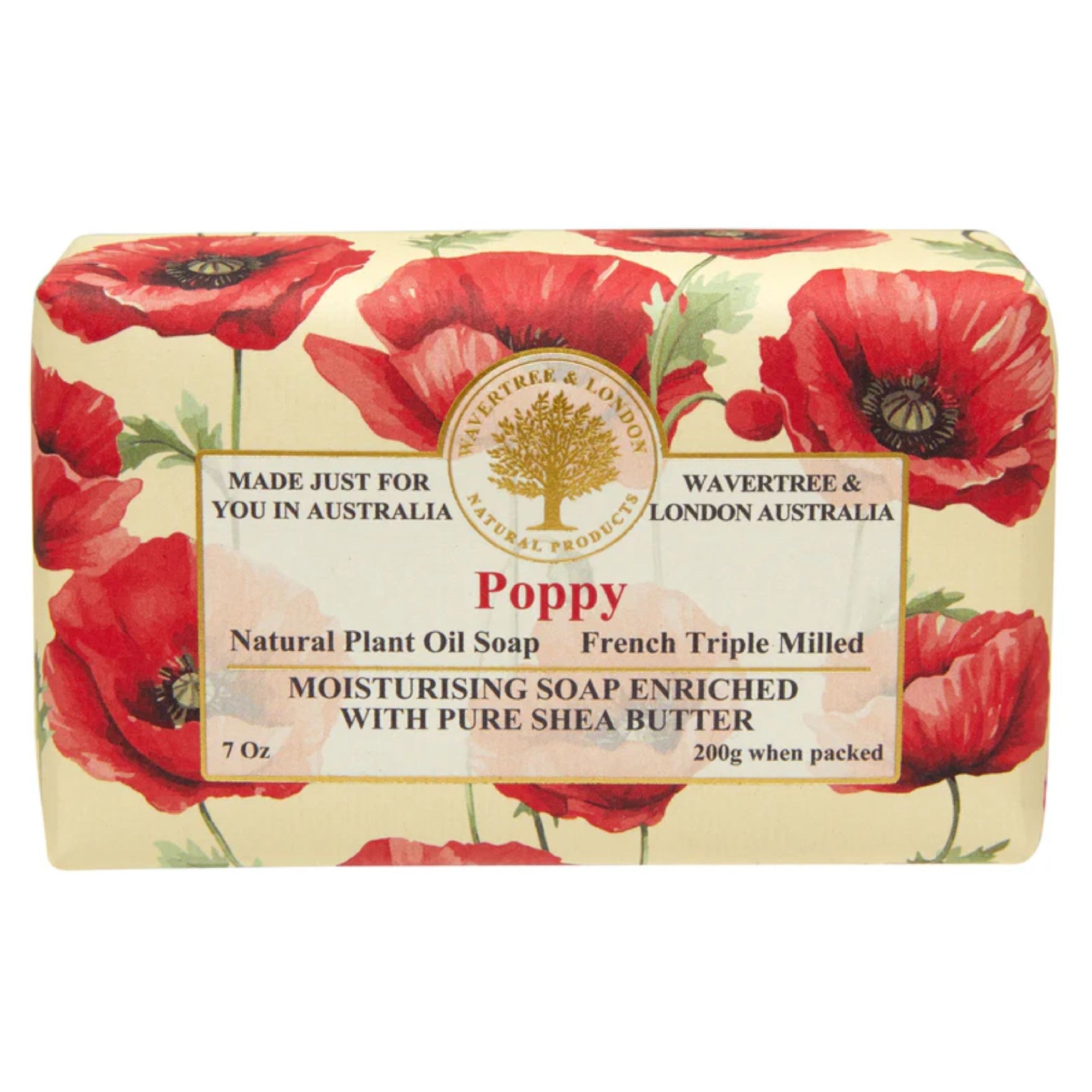 Wavertree & London Poppy Soap Bar 200g